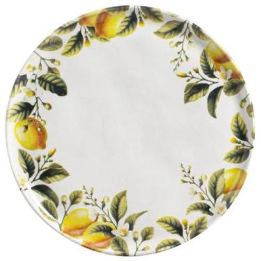 Imagem de Prato Raso Bio Limonata 27,5cm Cerâmica Porto Brasil Decorado Cozinha 