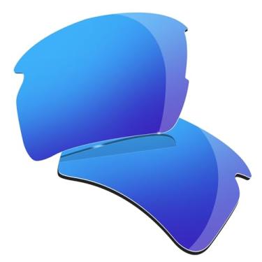 Imagem de Lentes polarizadas de substituição para óculos de sol Oakley Flak 2.0 XL OO9188, várias opções de 2,0 mm, antiarranhões, Azul, 55mm