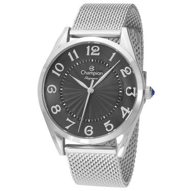 Imagem de Relógio Champion Feminino Prata Esteira Analógico Cn24459t