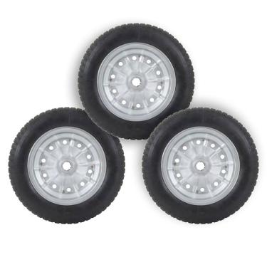 Imagem de Kit 3 Pneu Completo para Carrinho de Mão e Carga 3.25 Aro 8