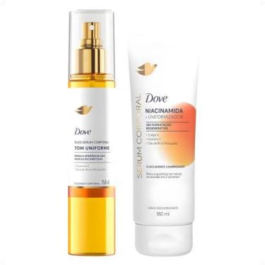 Imagem de Kit Dove Tom Uniforme: Óleo Sérum Deo Corporal 150ml e Sérum Deo Hidra