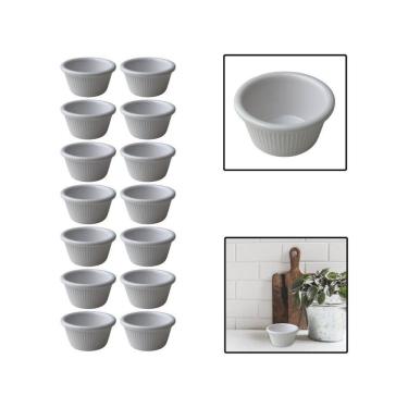 Imagem de Kit 14 Molheiras De Melamina Shoyu Molhos Ketchup 6,5Cm 50Ml