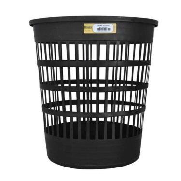 Imagem de Lixeira Plástica 10 Litros Telada Paredes Teladas - Dtools 28,5cm Altura 27cm Diâmetro
