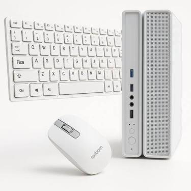 Imagem de Computador Slim Branco MultiPC Intel i3 6ª Geração RAM 8GB SSD 256GB W