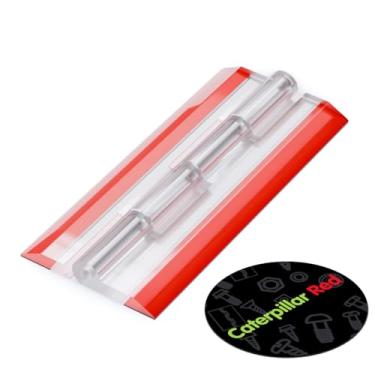 Imagem de 4 dobradiças de acrílico de 100 mm. Sem necessidade de cola, autoadesivo. Acrílico plástico transparente transparente, (4 polegadas) -4 unidades-