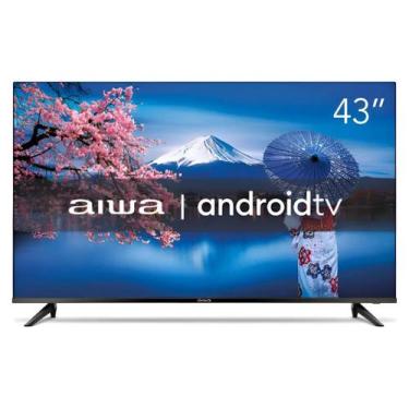 Imagem de Smart TV AIWA 43" DLED Android HD e HDR10 Borda Ultrafina AWS-43-BL-02
