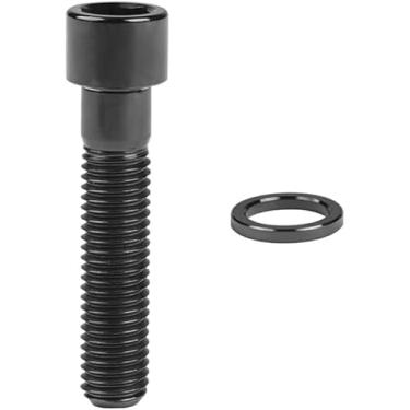 Imagem de Cabeça Quadrada Do Hexágono Titanium Bolt M7 X De 32mm Com Os Parafusos Da Arruela Para Os Parafusos Do Ti Da Bicicleta Do Motor, Black, 32MM_M7