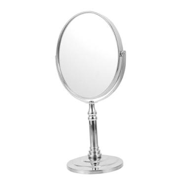 Imagem de TLTDSMY 1 espelho de metal espelho de maquiagem vertical espelho de maquiagem espelho de maquiagem espelho de mesa espelho de maquiagem retrô espelho de maquiagem espelho de maquiagem dupla face