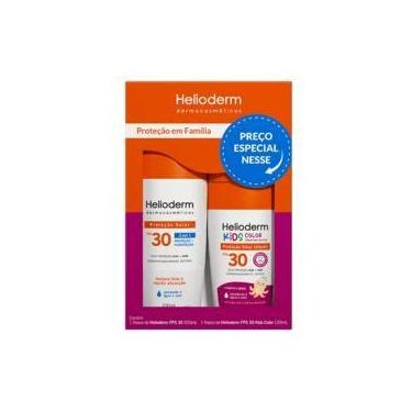Imagem de Kit Protetor Solar Helioderm Familia Fps30 200G Kids +Fps30 120G