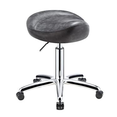 Imagem de JMYSD Banqueta ergonômica, cadeira odontológica, banco de beleza, altura ajustável para dentista, salão, massagem, escritório, A, P