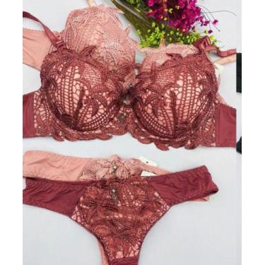 Imagem de Conjunto de Lingerie Premium importada - Carmem , Vermelho, M