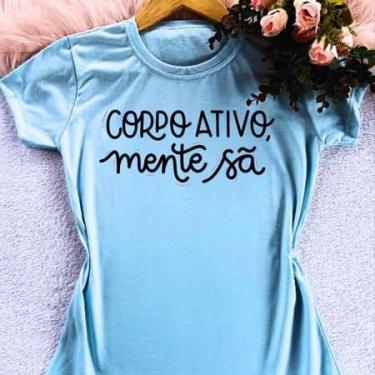 Imagem de Camiseta camisa blusa t-shirt feminina exercício funcional academia vá