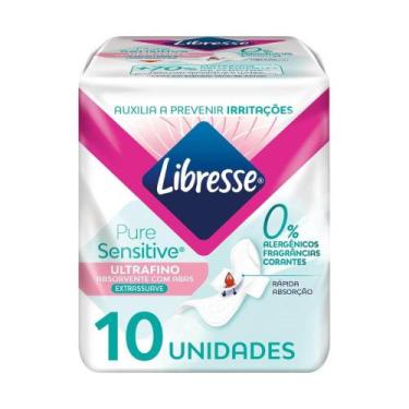 Imagem de Absorvente Libresse Pure Sensitive Ultrafino Extra Suave Com Abas 10 U