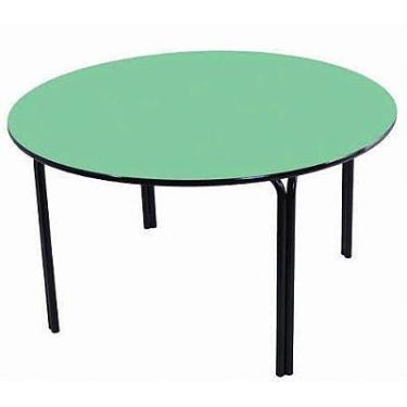 Imagem de Mesa escolar infantil redonda - Dimovesc, Azul royal