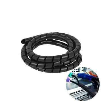Imagem de Organizador de Fios Preto 12mm X 1,5m - Ajax, A11102, Preto