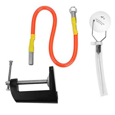 Imagem de Robô profissional de treinamento de tênis de mesa fixo com clipe de bola de pong de recuperação rápida para prática de tênis de mesa PVC haste universal 47 cm 200 g