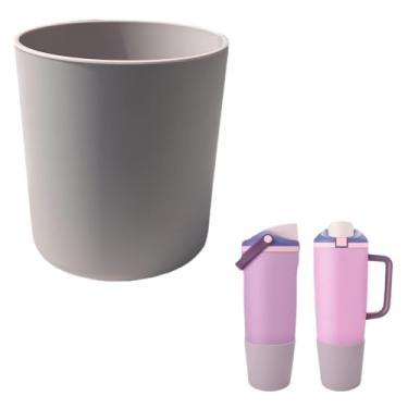 Imagem de KPWIN Bota para Owala 1,134 g FreeSip Sway, bota superior de silicone para Owala FreeSip Sway 850 g, capa protetora antiderrapante para copo e garrafa Freesip Sway (cinza lilás)