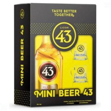 Imagem de Licor Diego Zamora 43 Kit com 2 mini Canecas 700ml Original