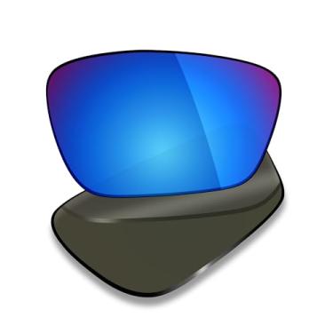 Imagem de Mryok Lentes de reposição UV400 para óculos Oakley Crosslink Sweep OX8031 55 mm, HD Polarized, proteção UV, resistente a impactos e ajuste perfeito - Azul gelo