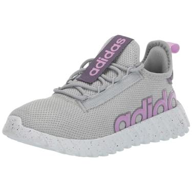 Imagem de adidas Tênis infantil Kaptir 3.0, Cinza/Bliss Lilás/Violeta Sombra, 13 Little Kid