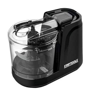 Imagem de Mini Processador Triturador Elétrico 127V 100W – Preto, Capacidade 350ml, Função Pulsar, Lâminas em Inox, Ideal para Temperos, Alho e Cebola