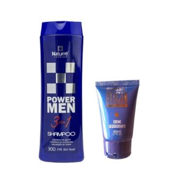 Imagem de Kit Power Men Naturrê – Shampoo e Desodorante Masculino