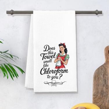 Imagem de Pano de prato de cozinha temático engraçado pano de secagem rápida absorvente retrô atrevido senhora pano de prato toalha de prato reutilizável toalha de prato atencioso presente para anfitriã mãe-37