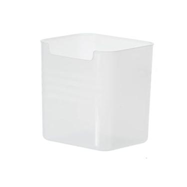 Imagem de Caixa organizadora de geladeira com tampas, pacote com 3 recipientes de armazenamento de geladeira de plástico translúcido para porta lateral e organizadores de despensa