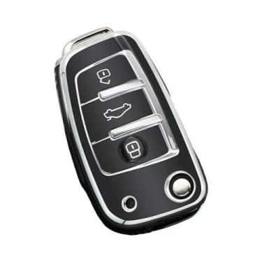 Imagem de Capa De Chave Flip TPU Para Audi A1 A3 A4 A5 A6 A7 Q3 Q5 Q7 Acessórios