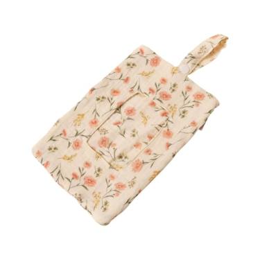 Imagem de KMGDM Porta-lenços umedecidos portátil para bebês, bolsa de armazenamento, recipiente de camada dupla, estojo de viagem para fraldas