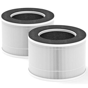 Imagem de HODSEUKIN Substituição do filtro de ar AP-H400 compatível com HoMedics AP-H400 2 em 1 umidificador de névoa fria e purificador de ar, carvão ativado por filtração, pacote com 2