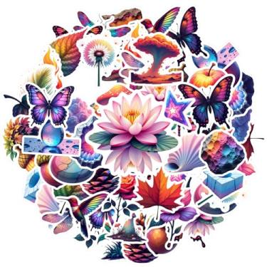 Imagem de 35 peças, natureza, animais, fantasia, geometria, colorido, adesivos de animais, cristal, para mala, geladeira, telefone, bagagem, laptop, guitarra, carro, adesivos, brinquedos, faça você mesmo