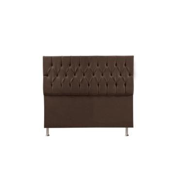 Imagem de Cabeceira Madrid 1,60 Cm Para Cama Box Queen Suede Marrom