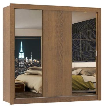 Imagem de Guarda Roupa Casal Mônaco Rustic 3 Portas de Correr Madesa