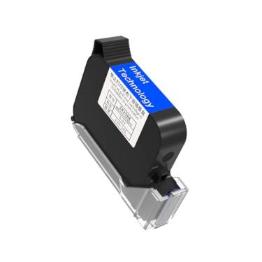 Imagem de iottim Cartucho de tinta solvente de secagem rápida de 42 ml INK-2588 Substituição para máquina de codificação portátil com bocal de 12,7 mm - Preto