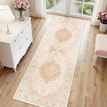 Imagem de CAPALOCA Tapetes laváveis à máquina, tapete de berçário, 5 x 15 cm, fofo, antiderrapante, repelente de água, estampa macia para quarto, decoração interna, sala de jogos, rosa, verde