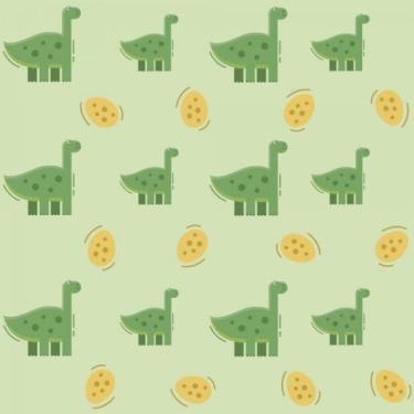 Imagem de Papel De Parede Infantil Dinossauros E Ovos