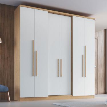Imagem de Guarda-roupa 6 Portas 2 Gavetas Sonata New Angelin/Branco Line