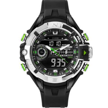 Imagem de Relógio MORMAII masculino analógico verde preto MO11848F