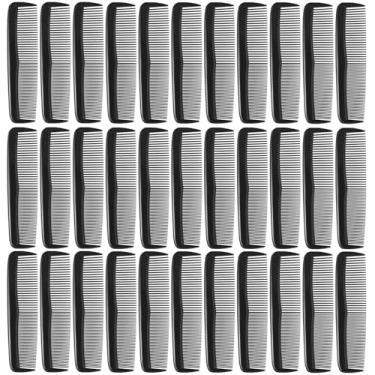 Imagem de 50 pacotes de pentes de cabelo a granel, embrulhados individualmente, conjunto de pente de cabelo preto bolso preto curativo para mulheres/homens, viagens, hotel, Airbnb, caixas de sapatos infantis