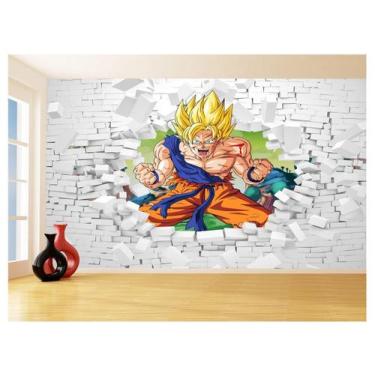 Imagem de Papel De Parede 3D Dragon Ball Goku Vegeta Anime 3,5M Dbz52 - Você Dec
