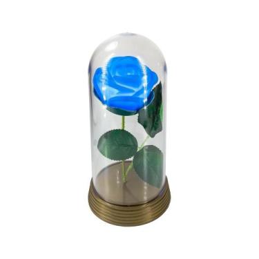 Imagem de Luminária A Rosa Encantada Iluminada Presente Para Namorada - Amor Lin