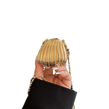 Imagem de Bolsa de moedas, mini clutch noturna para mulheres, bolsa transversal criativa de liga rígida, bolsa de mão de festa para presente