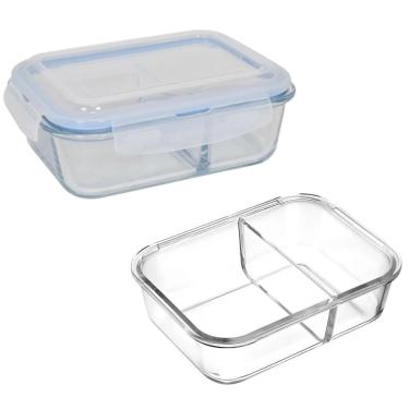 Imagem de Vasilha De Vidro Hermética Com Tampa 1520ml Mantimentos Para Microondas Freezer Congelador