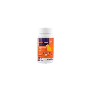 Imagem de Omega 3 Pet 30caps Medz para Caes e Gatos Suplemento Vitaminico Pele C