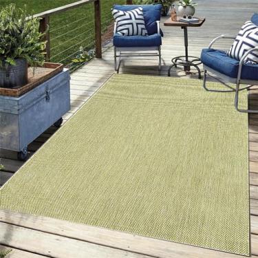 Imagem de Tapete para ambientes externos 3x5 cinza à prova d'água, tapete externo para deck ou pátio, 20 x 25 cm, tapetes misturados para uso ao ar livre, varanda frontal com suporte de borracha, tapete lavável