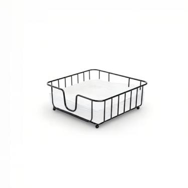 Imagem de Divine Glance Porta-guardanapos para mesa, porta-guardanapos de fazenda com braço pesado, porta-guardanapos de madeira para cozinha, dispensador de guardanapos plano para bancada, sala de jantar (7 x