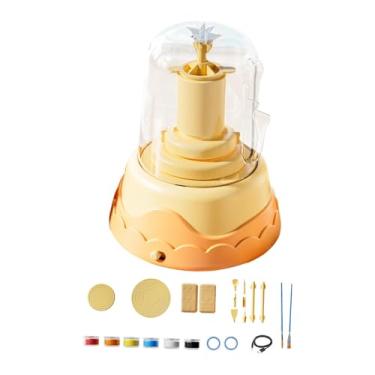 Imagem de Fenteer Kit de Torno de Oleiro Faça Você Mesmo, Loja Infantil, Materiais para Arte em, Brinquedo para Escultura em, Ferramentas para Modelar Arg