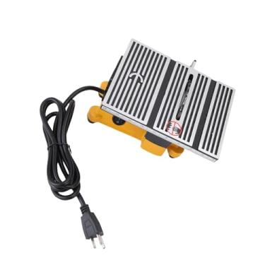 Imagem de Garosa Serra de Mesa, Serra Elétrica de Mesa Compacta Com Motor de Baixo Ruído para Corte de Telha de Vidro de Madeira, Aço, Design Portátil Multifuncional Com Corpo Em Liga de Alumínio Ferramenta