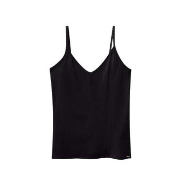 Imagem de Blusa Feminina Adulto De Alcinhas Em Malha Canelada - Lunender-Feminino